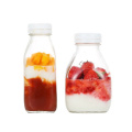 300ml 500ml 1000ml empty square glass bottles for milk juices beverage